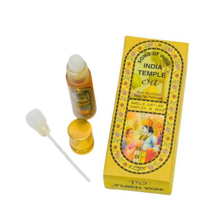 R. Expo/Song of India – Großhandel Aromaöl-Roll-on – India Temple Duftöl Roller Display mit 12 Stück5