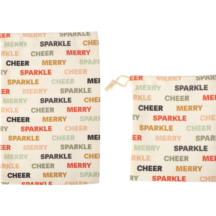 Deck The Halls Bundle (10 medium & 10 small gift bags) for wholesale by Tote Modern