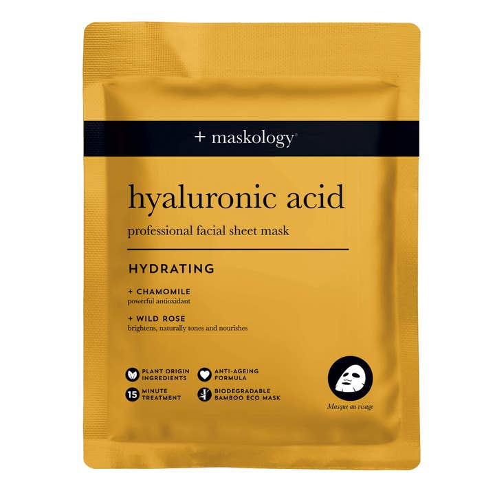 +maskology +serumology - Wholesale Skincare Face Mask - +maskology HYALURONIC ACID Professional Sheet Mask