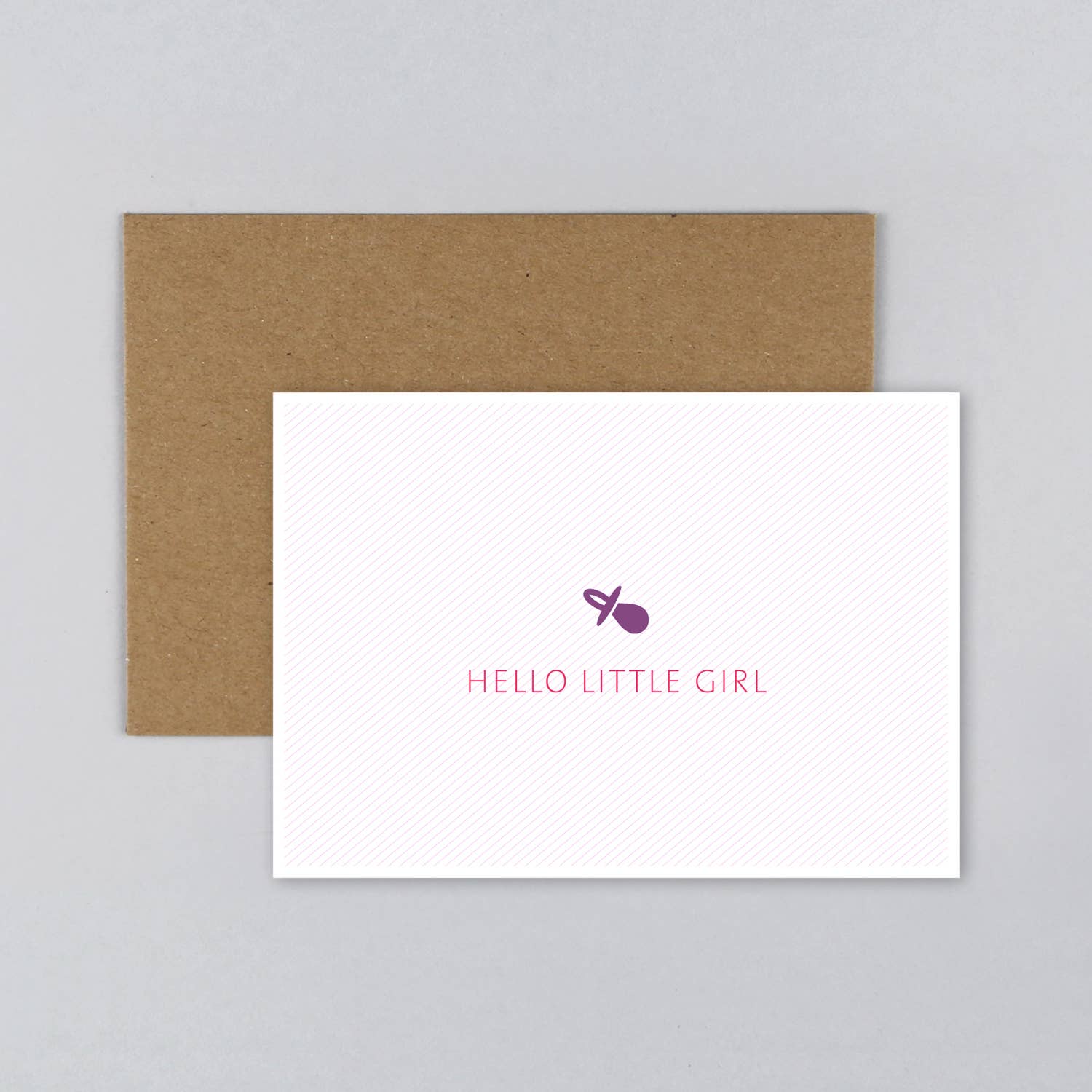 Kunst an Papier - Wholesale Baby Card - Birth card pacifier Lisa0