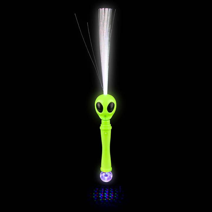 17" Alien Fiber Optic Magic Ball Wand - LLB Toys for wholesale by La Luna Bella - Toys