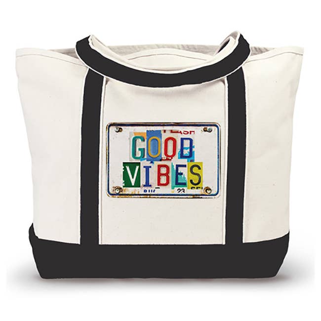 Bolsa de lona para embarcaciones, matrícula Good Vibes para venta al por mayor de Mariasch Studios