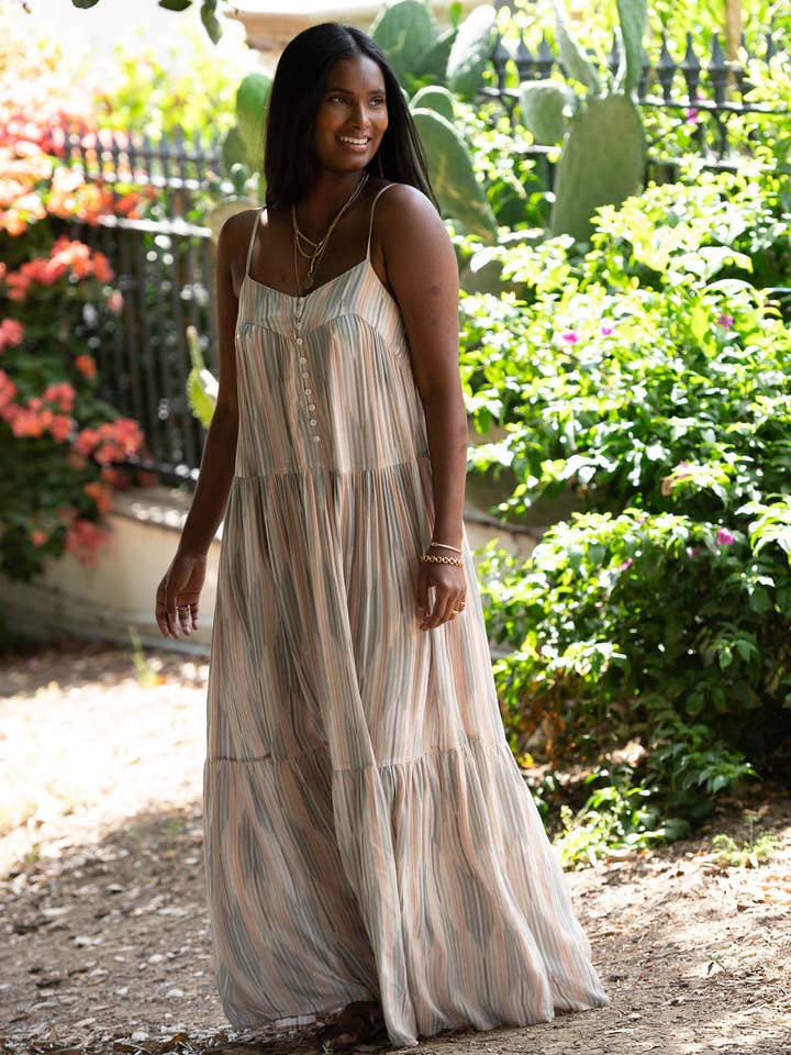 RIO DRESS IN THE DESERT PRINT for wholesale by Roma Label