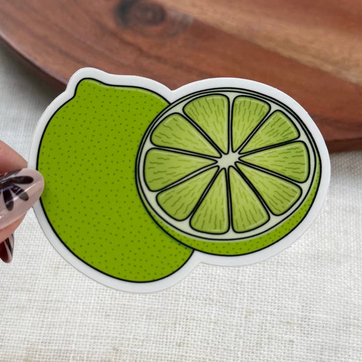 Lime Slice Sticker for wholesale by Big Moods