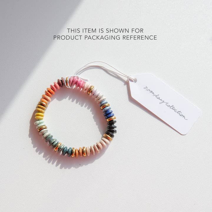 Noonday Collection - Wholesale Beaded Bracelet - Opaque Glass Bracelet, Seafoam