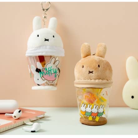 K_Wonderland - Wholesale Keychain - Women's - Miffy Jelly Transparent Pouch Key Ring, Bag Deco Charm