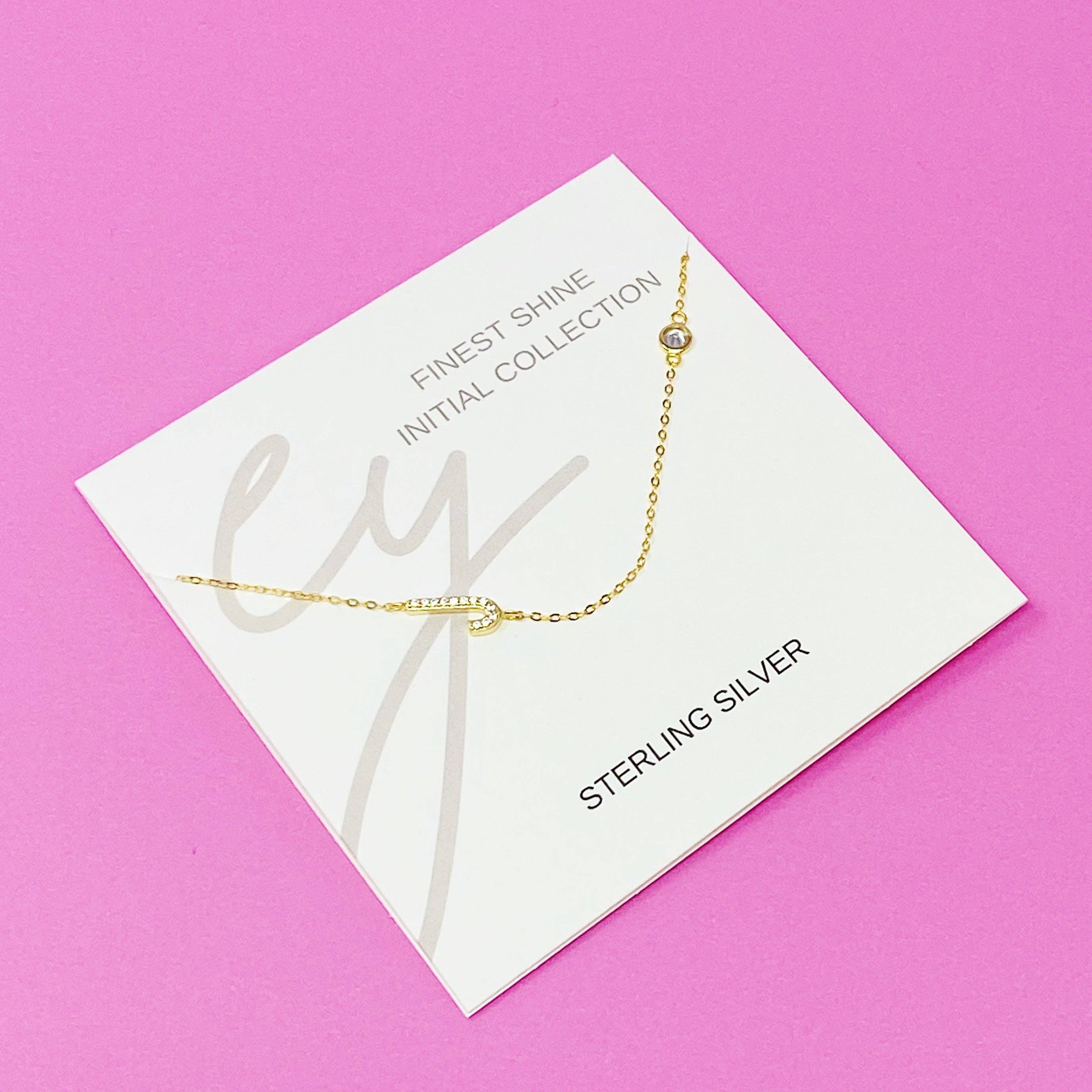 Ellison+Young - Wholesale Pendant/Charm Necklace - Finest Shine Initial Sterling Silver Necklace7