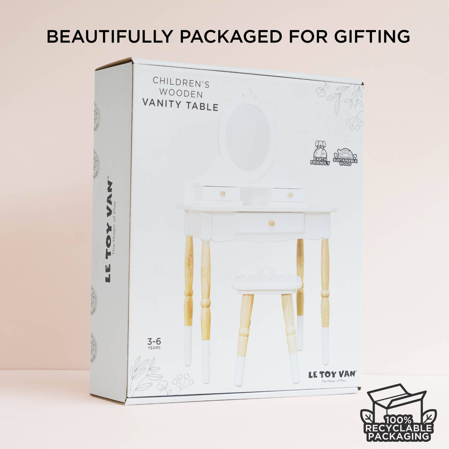 Le Toy Van – wholesale Doll accessory kit – Kids – Dressing-up Vanity Table & Stool6