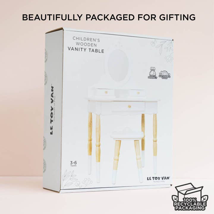 Le Toy Van – wholesale Doll accessory kit – Kids – Dressing-up Vanity Table & Stool6
