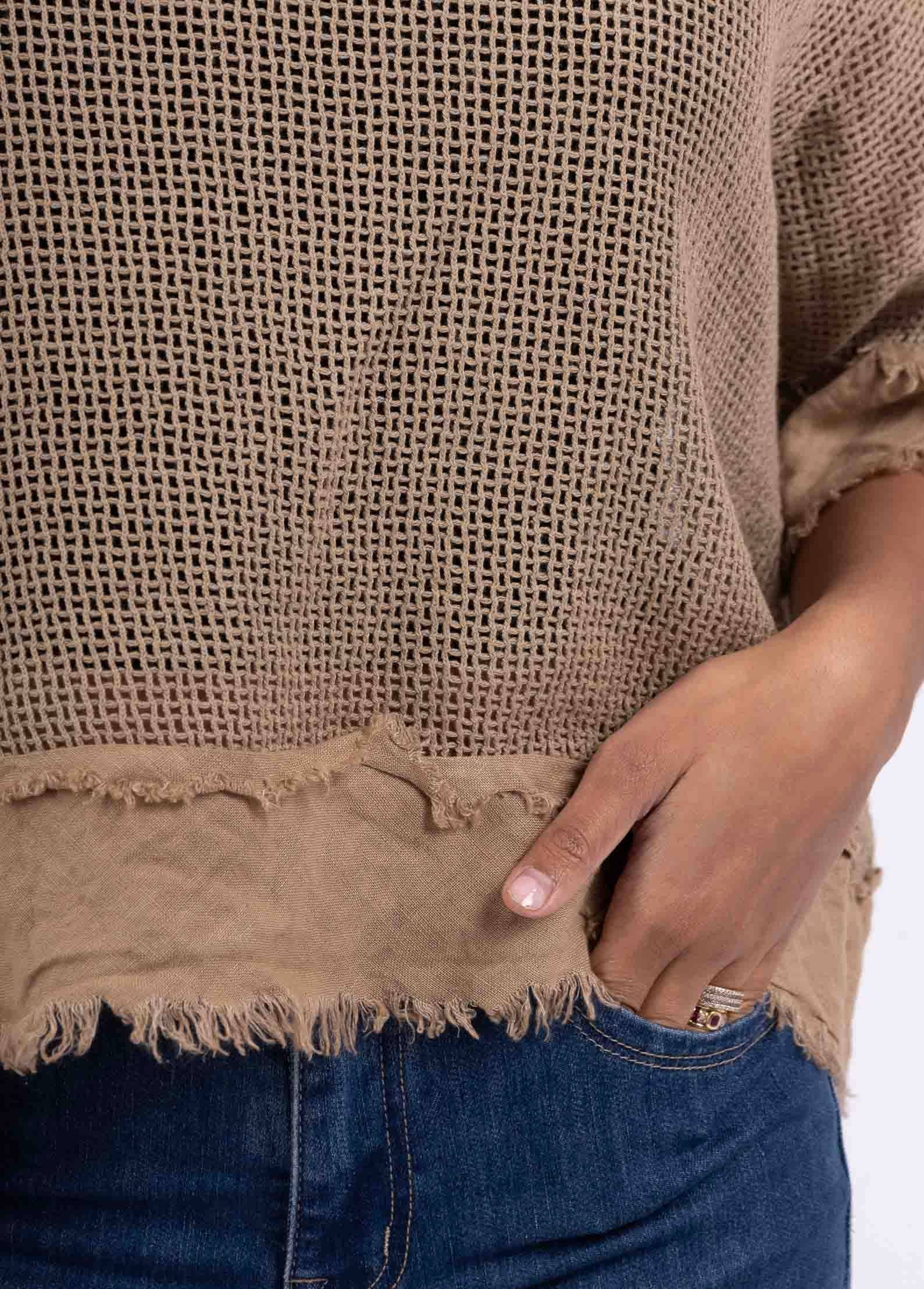 LINEN & COTTON HOUSE – Großhandel Bluse – Damen – TOP AUS BAUMWOLLSTRICK 23911 100 % BAUMWOLLE15