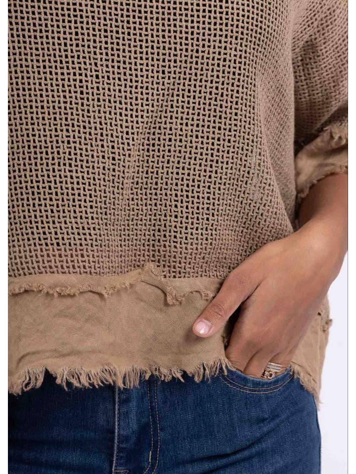 LINEN & COTTON HOUSE – Großhandel Bluse – Damen – TOP AUS BAUMWOLLSTRICK 23911 100 % BAUMWOLLE15