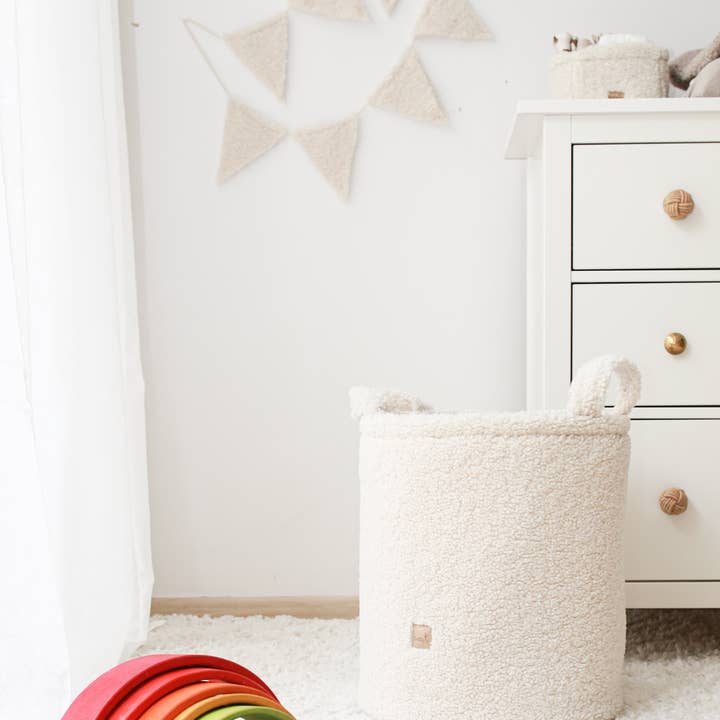 BABYLY – wholesale Toy storage box – Kids & baby – Teddy toys basket/ toys box - 2 colors boucle soft toys box
