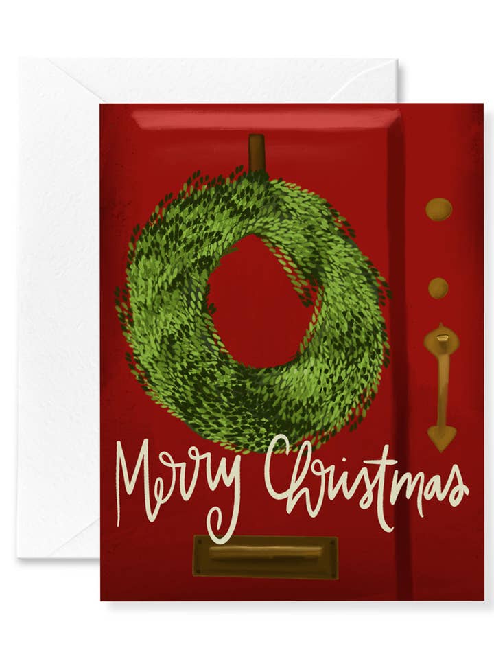 Christmas Wreath Card for wholesale by Announce Divinely