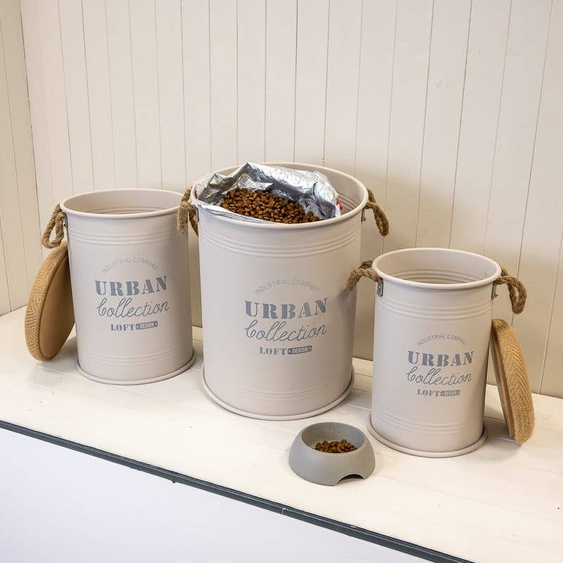 Satchville – wholesale Trunk – Set Of Three Cream Urban Round Storage Containers2