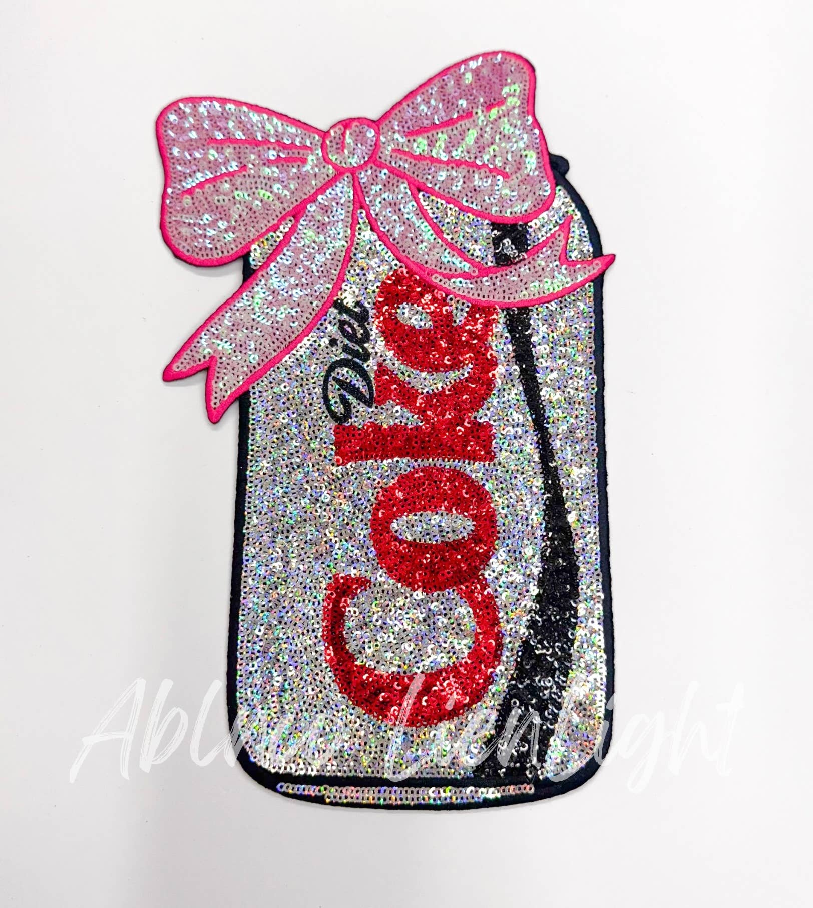 ABLNco - Wholesale Patch - Big Diet Coke Bow Sequins Iron On Patch0