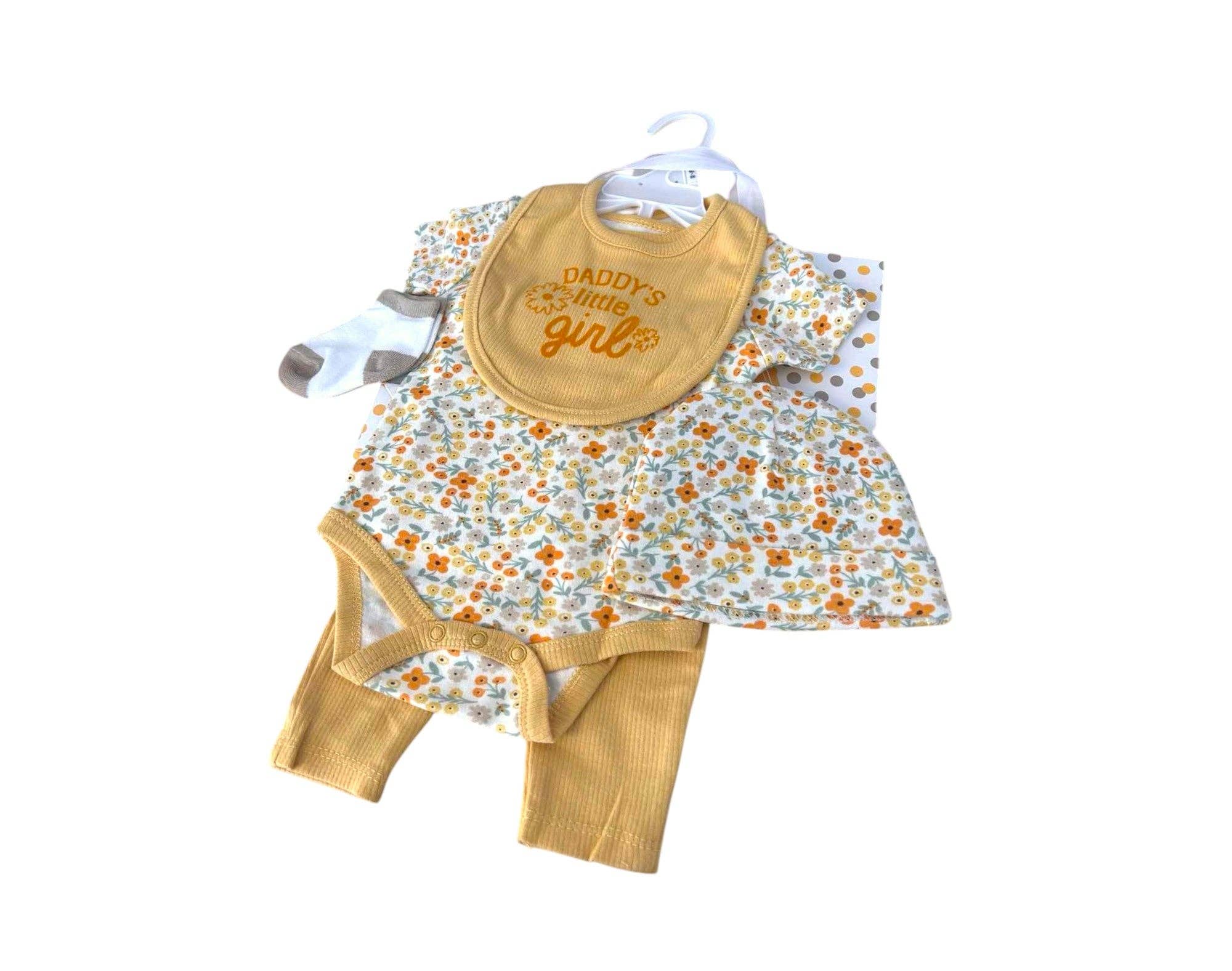 VewoTex - Wholesale Clothing Set - Baby - Baby Starter Set » Gift Set with Bodysuit, Pants, Bib, Socks & Hat » Gift Idea for Baby Shower » Baby Gift Set for the Baby Shower1