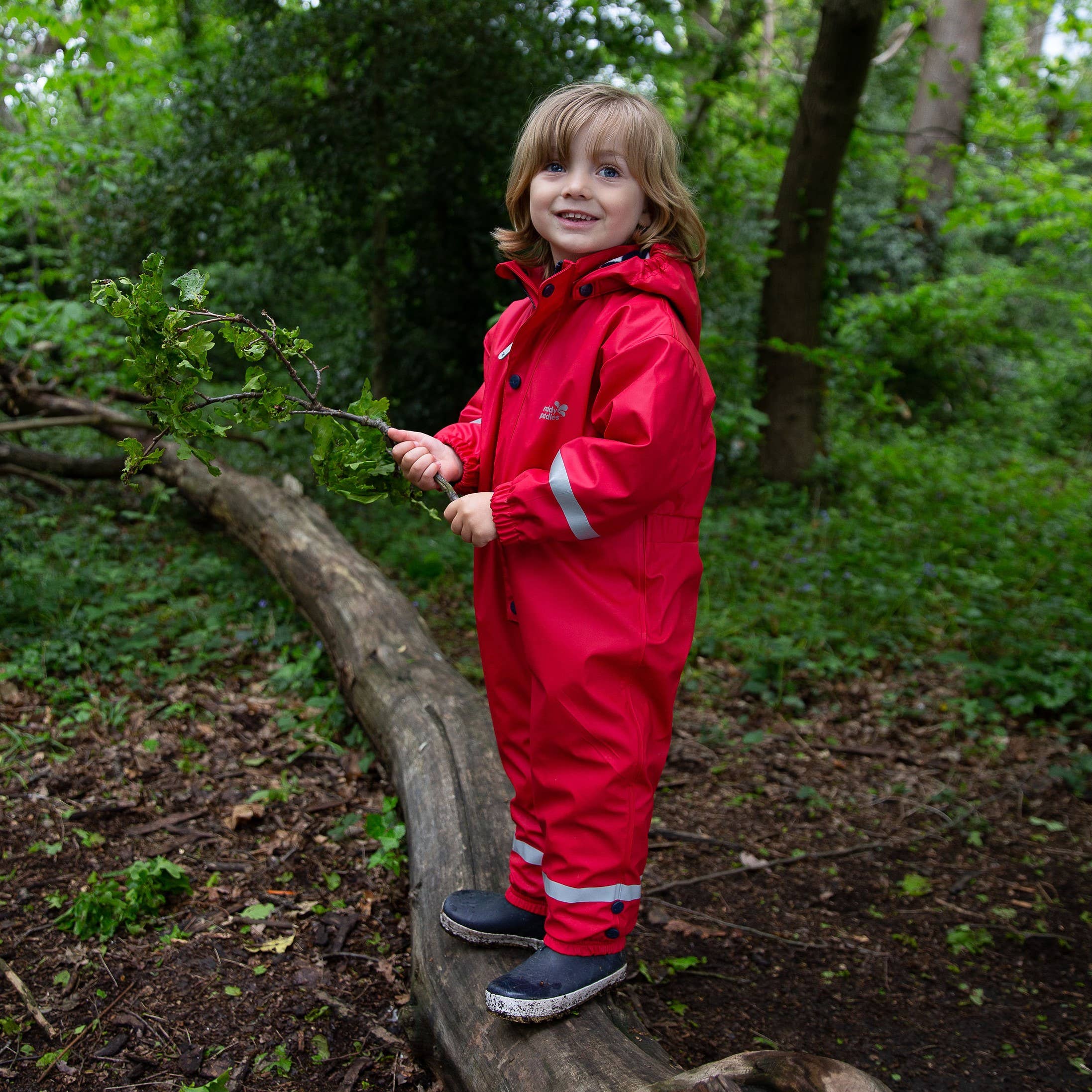 Muddy Puddles – wholesale Rain suit – Kids – Muddy Puddles Recycled Puddleflex Waterproof Puddle suit Red1