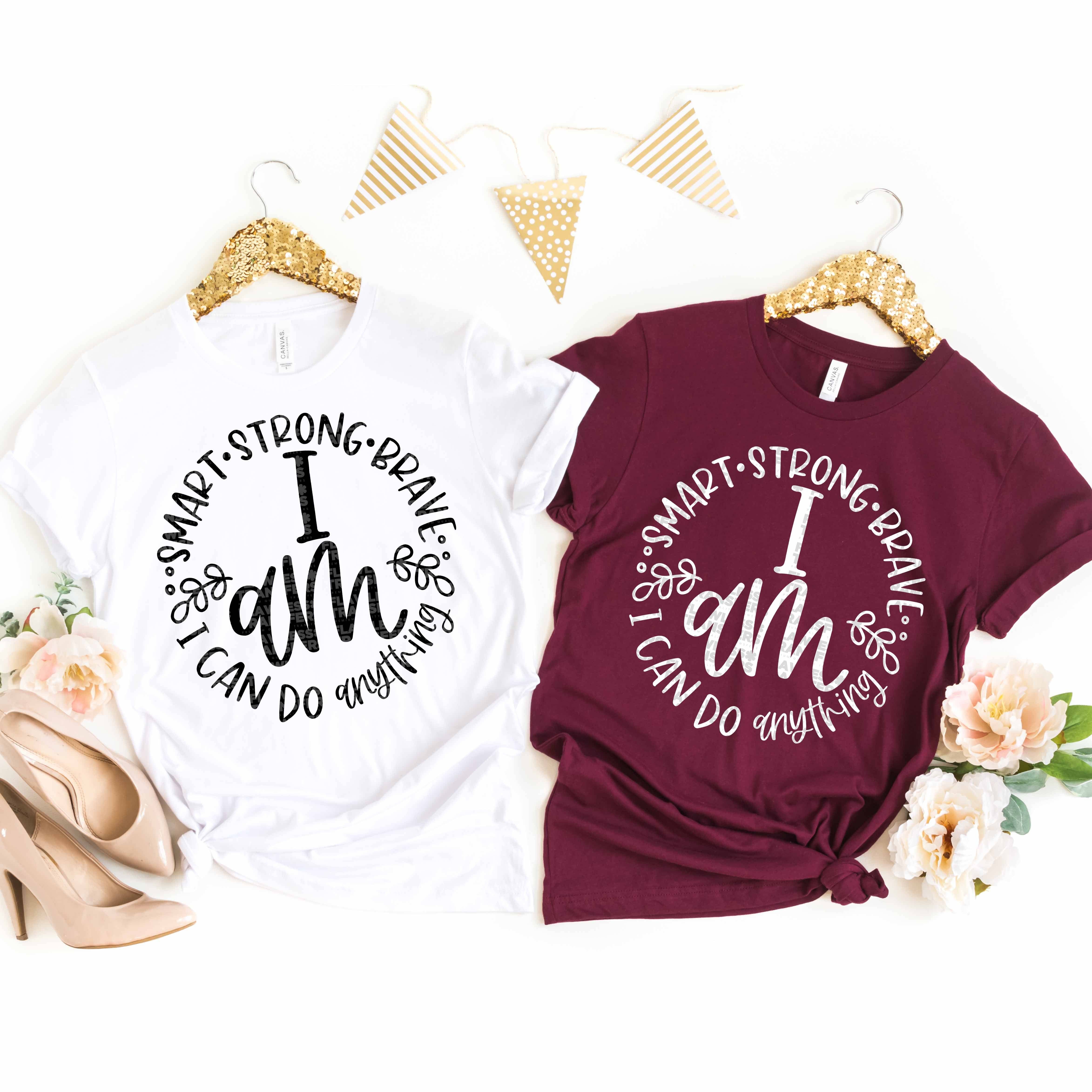 Flawless Transfers - Wholesale Sublimation Transfer - I Am Smart Strong Brave I Can Do Anything DTF Transfer0