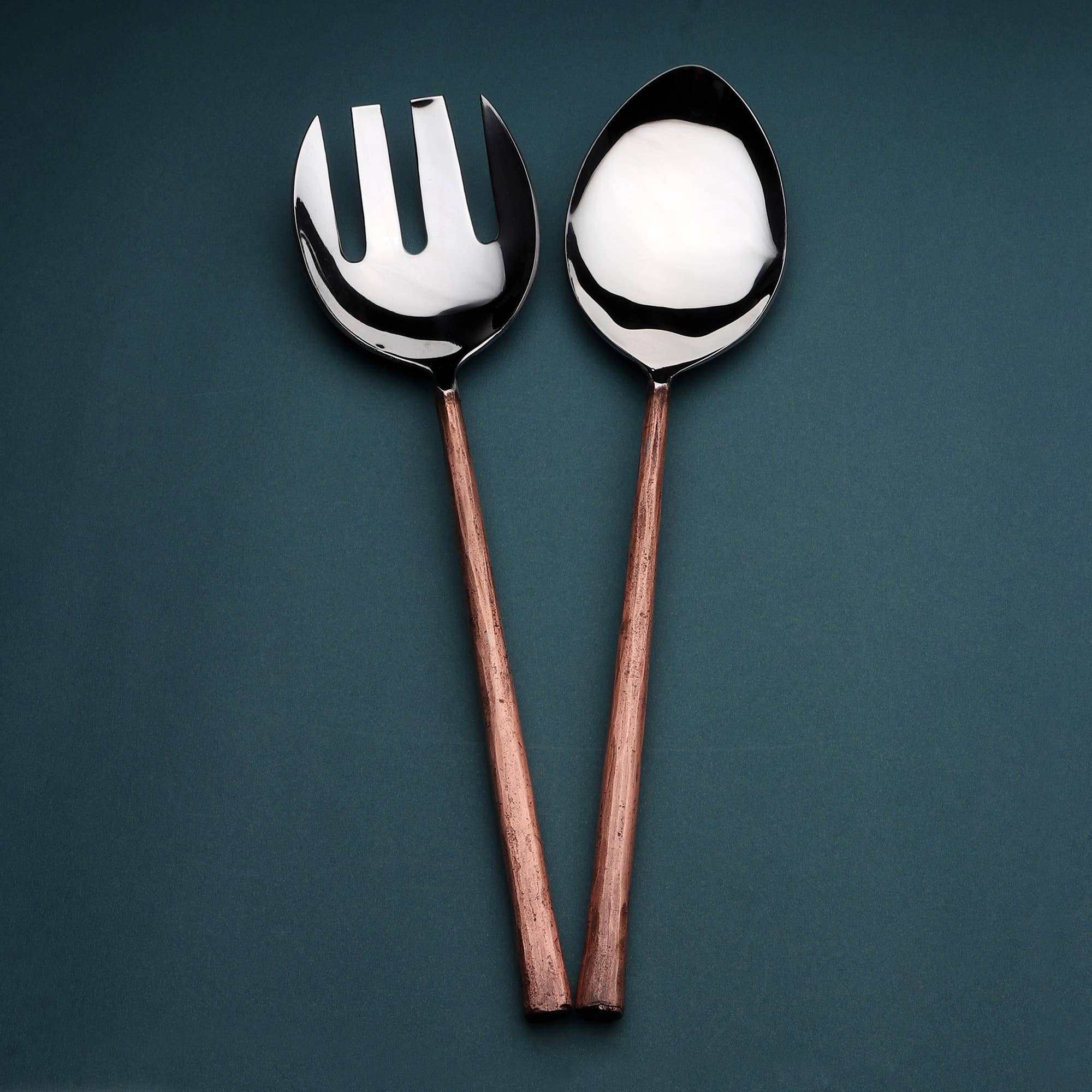 INOX artisans - Wholesale Serveergerei - INOX Sundance Salade voor 2 stuks Set4