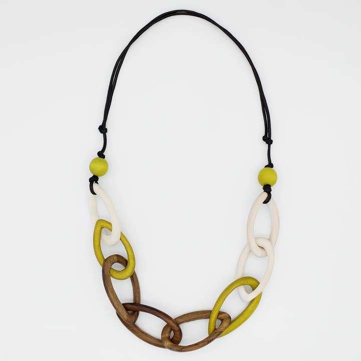 Lime Link Charlie Necklace for wholesale by Sylca Designs