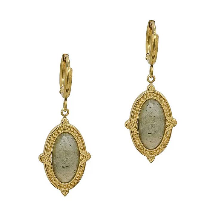 LOUIZ Labradorite earrings for wholesale by LOUIZ