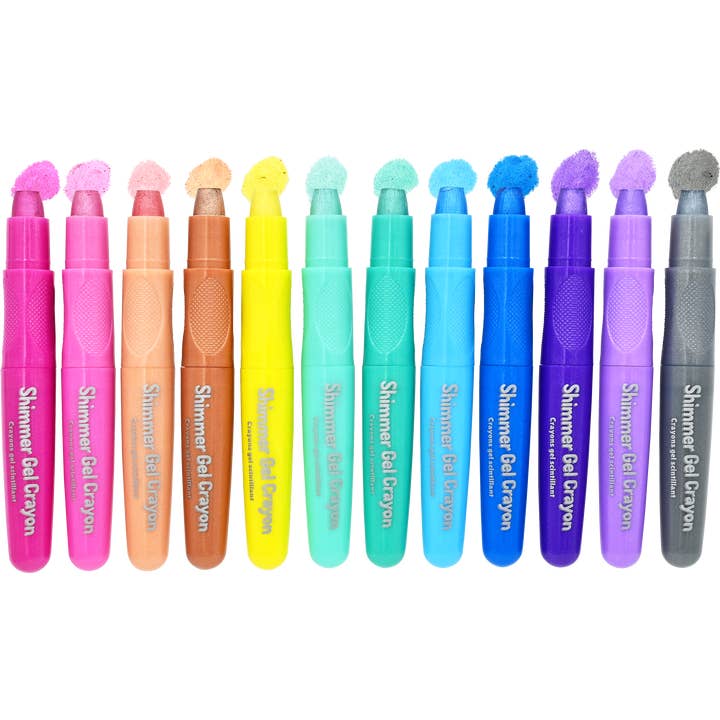 Peter Pauper Press - Wholesale Crayons - Kids & Baby - Studio Series Junior Shimmer Gel Crayons (set of 12)1