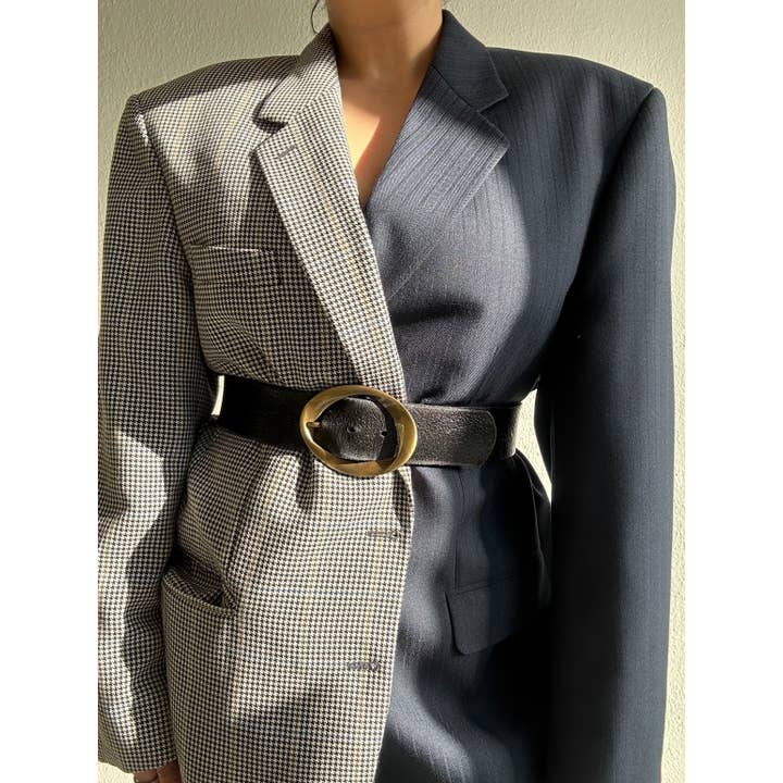 upcycle kontrast blazer für den Großhandel von ERDLUXE