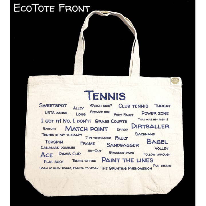 TownieSwag - Wholesale Tote Bag - Unisex - Tennis Trivia EcoTote