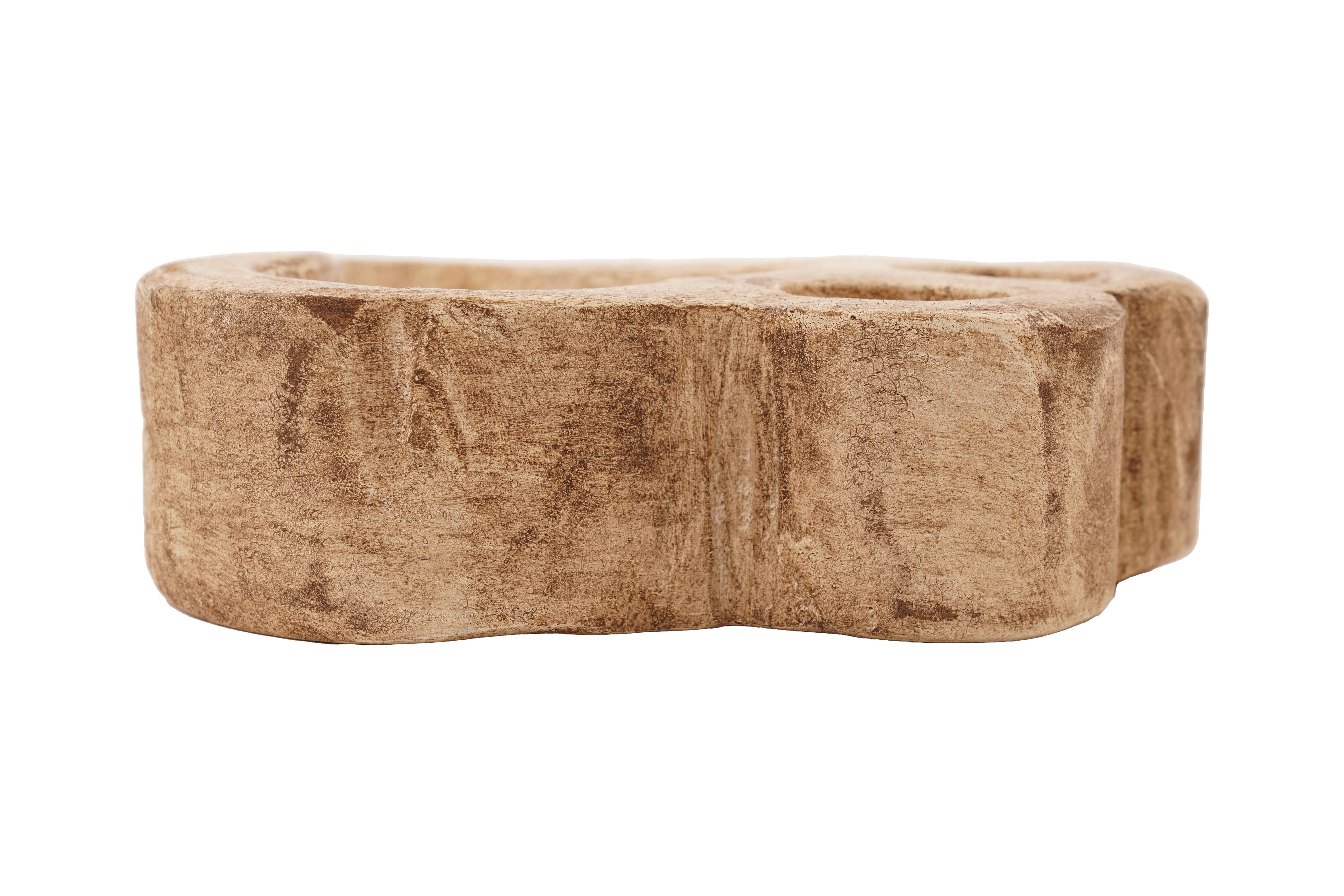 My Amigos Imports - Wholesale Candle Holder - Dog Paw Bowl-Mini-6 x 6 x 2inches-Wood-Candle Ready-Paw-Mini5