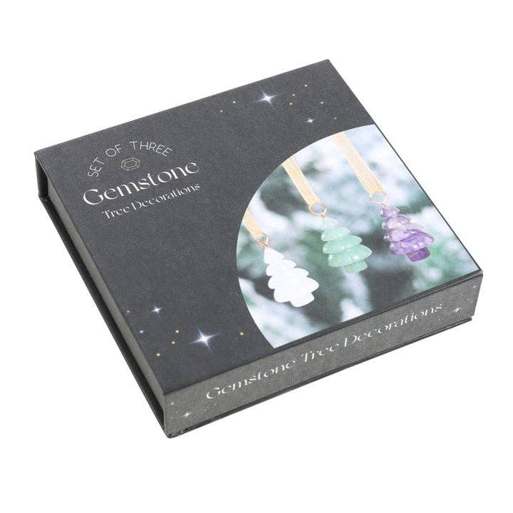 Something Different Wholesale – Engroshandel Julepyntsæt – Sæt med 3 krystal juletræ dekorationer2