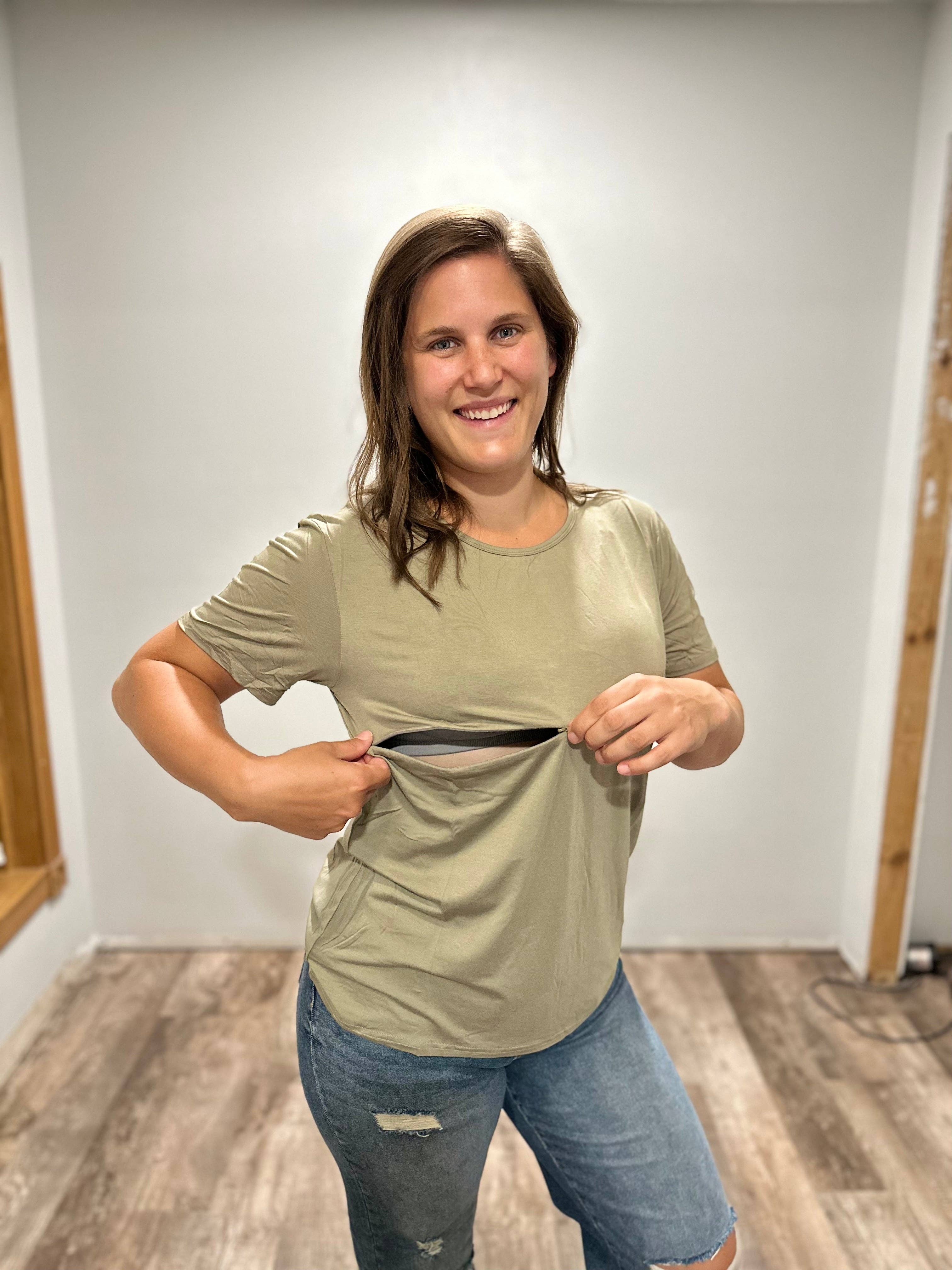 Bond Embrace Nourish,LLC - Wholesale Nursing Top - Maternity - Nurture T-Shirt5