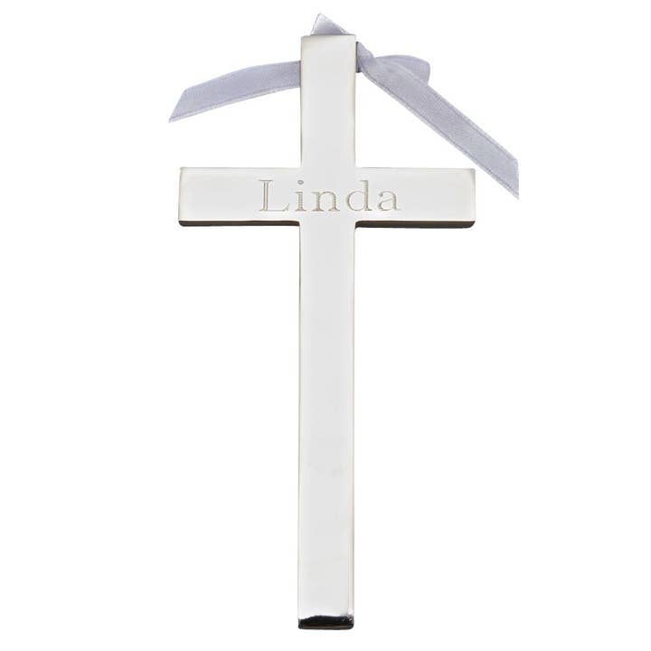 Cross With White Ribbon for wholesale by Creative Gifts International Inc.
