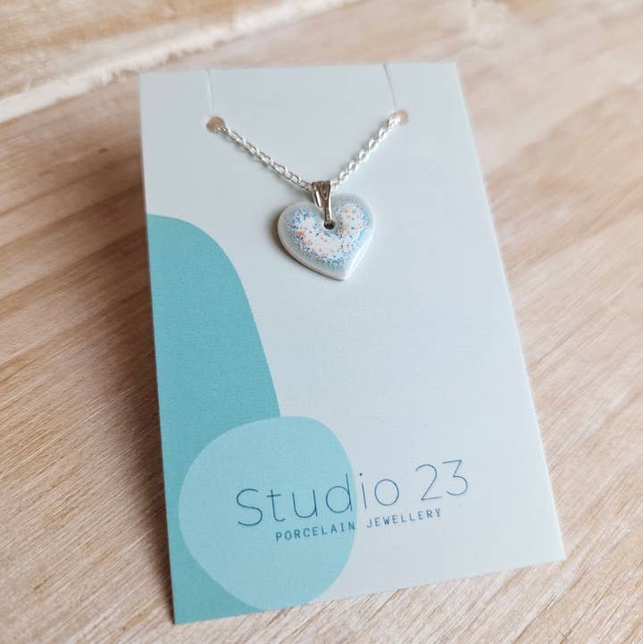 Studio 23 Ceramics - Wholesale Individual Charm/Pendant - NEW DESIGN Pendant Heart14