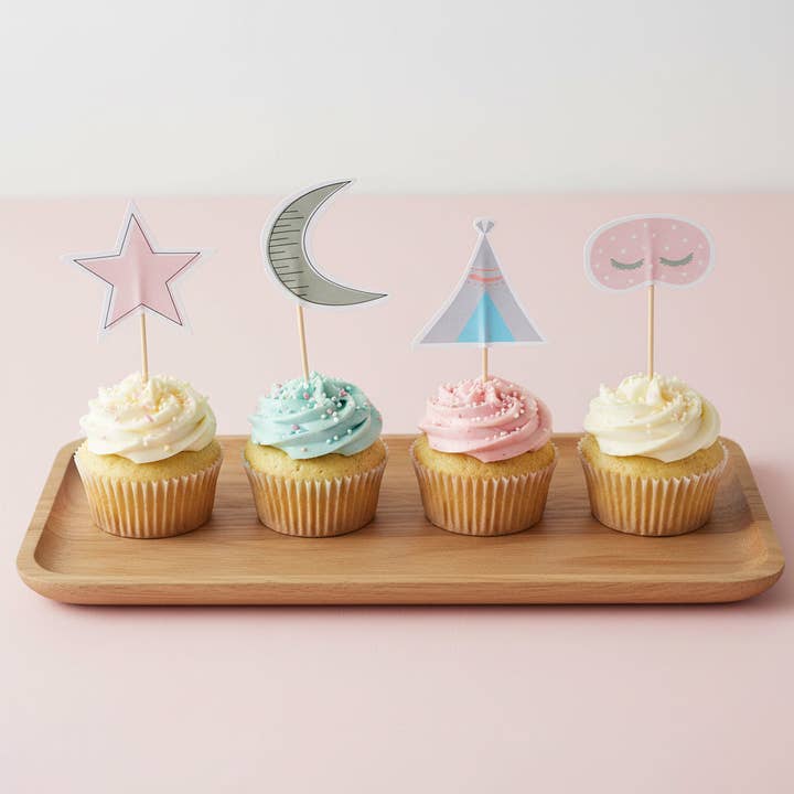 Sleepover Toppers (juego de 12) para venta al por mayor de Cherrysh Party - the new name for Pooka Party