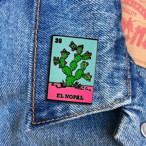 THE FOUND - Wholesale Lapel Pin/Button - El Nopal Loteria Pin1