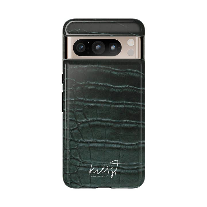 Emerald Crocodile Google Pixel Case | Luxe Texture, Everyday Strength for wholesale by kierst