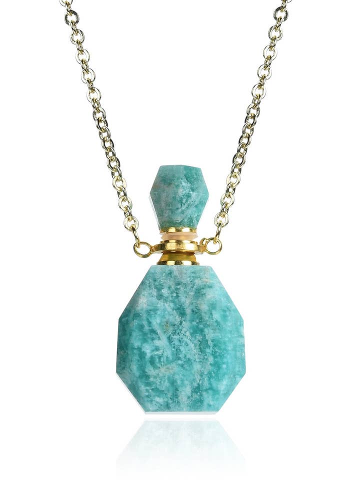 Aroma Pendant Necklace - Amazonite for wholesale by Eye Candy Los Angeles