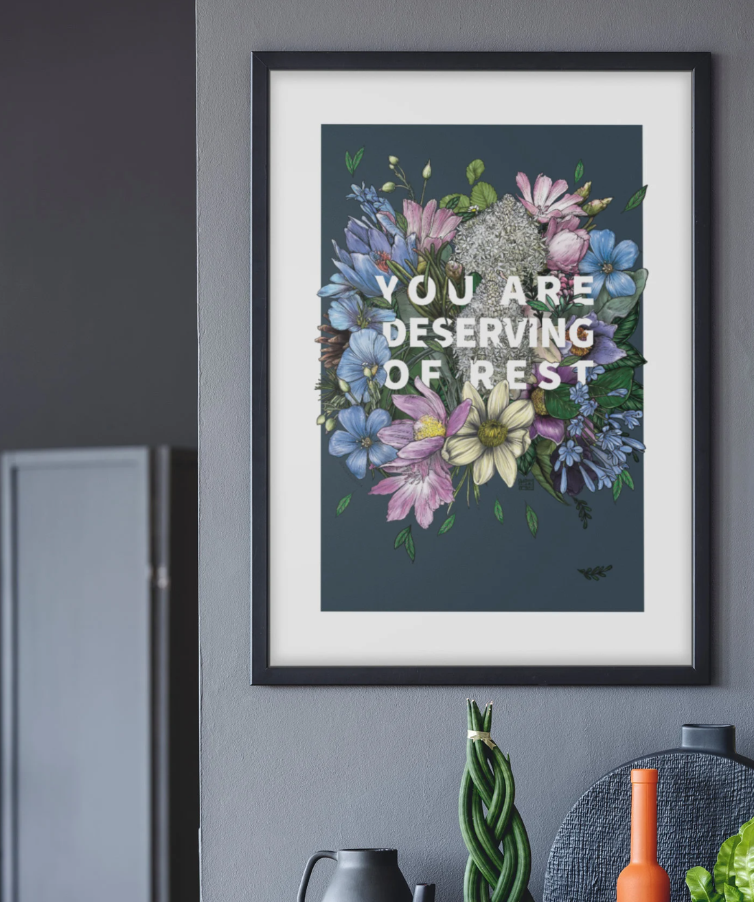 Transpainter - Wholesale Art Print - You Are Deserving of Rest Poster | Self Care Art Print8