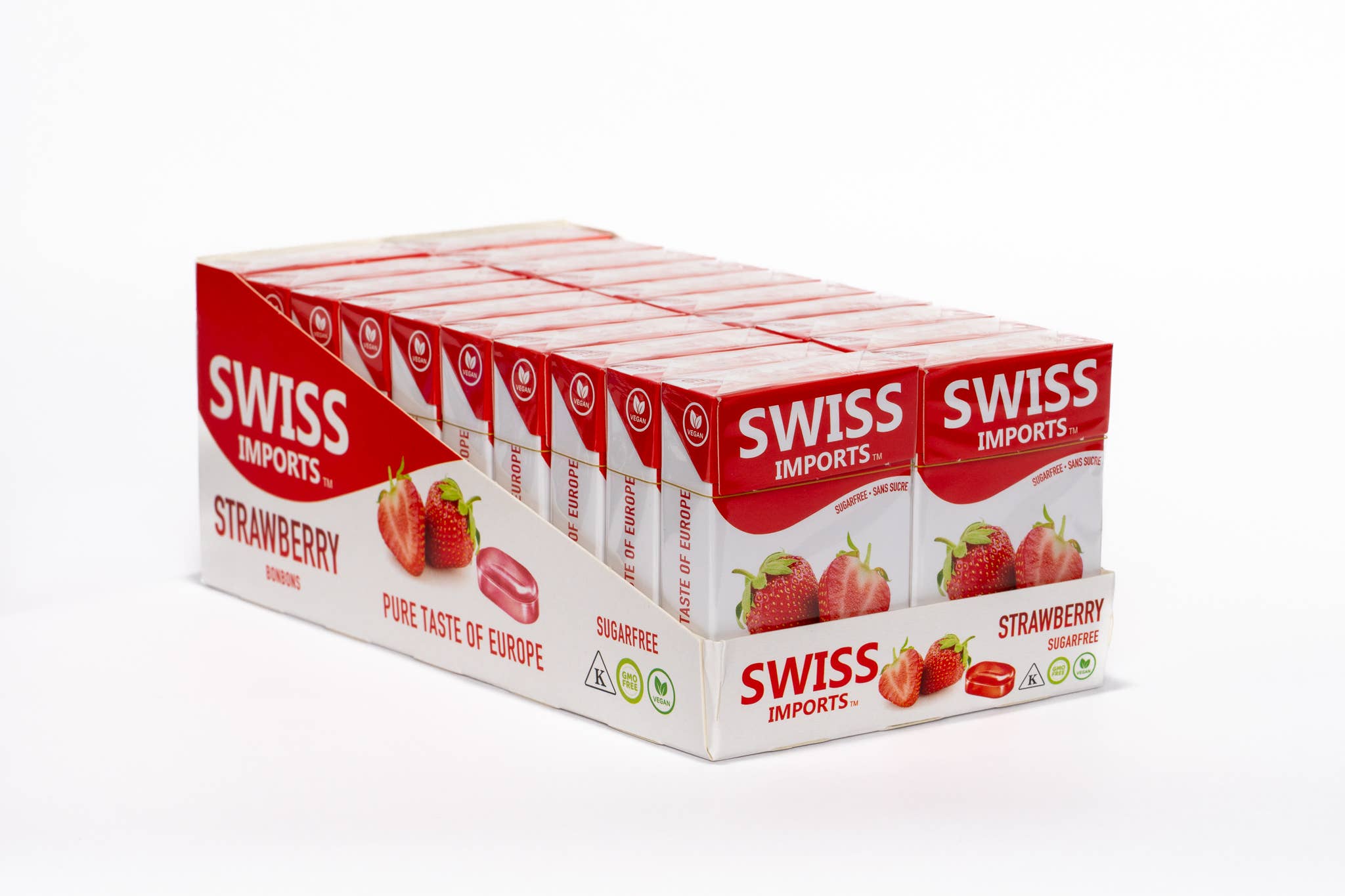 SWISS IMPORTS - Wholesale Hard Candy - Swiss Imports Bonbons Sugar Free Strawberry Candy 40g1