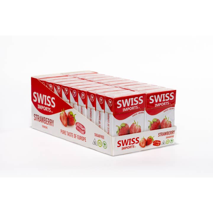 SWISS IMPORTS - Wholesale Hard Candy - Swiss Imports Bonbons Sugar Free Strawberry Candy 40g1