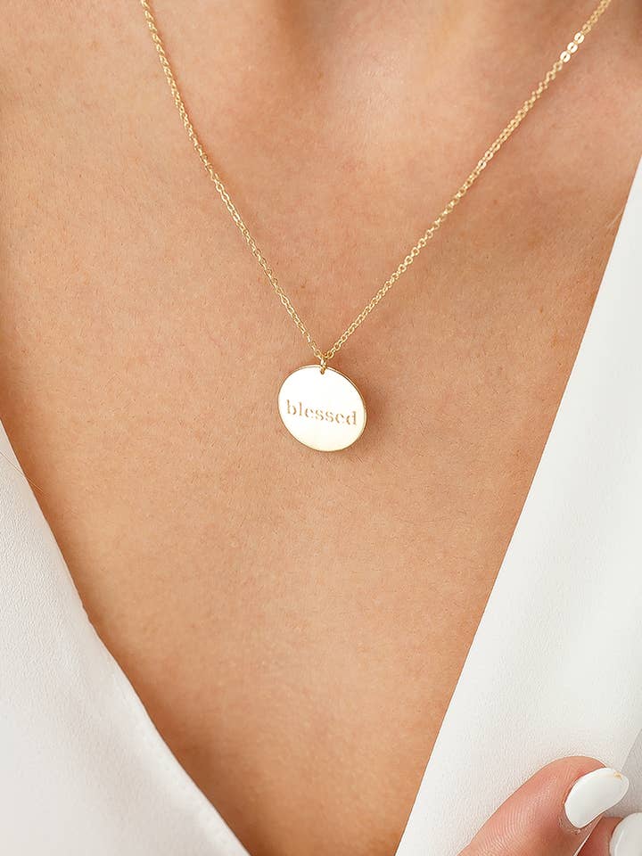 Collier bienheureux en or pour la vente par Monday Monarch | Necklaces, Earrings & Bracelets