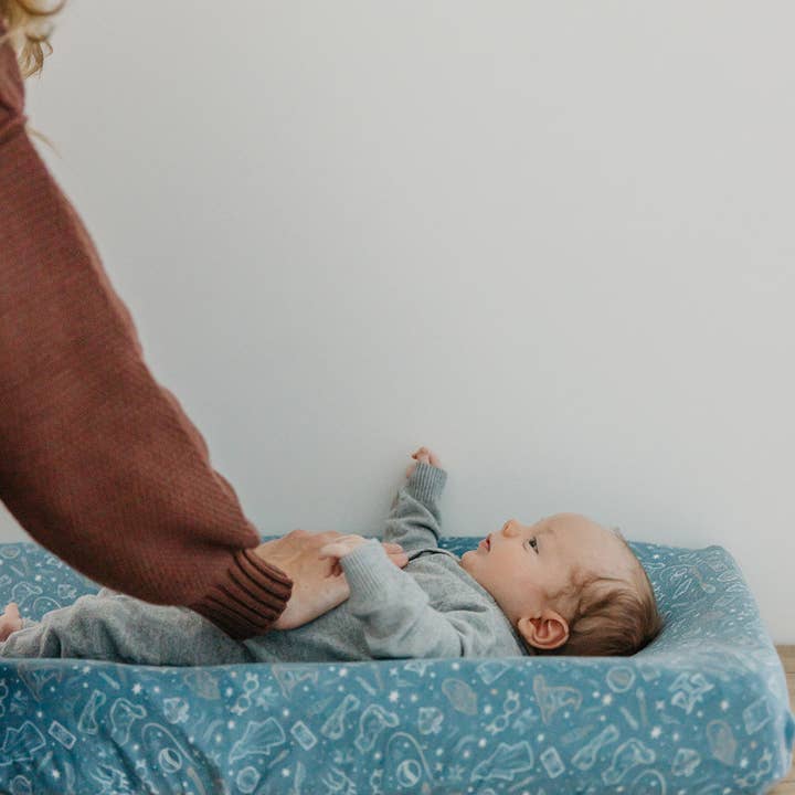 Copper Pearl - Wholesale Changing Mat/Pad Cover - Baby - Premium Knit Diaper Changing Pad Cover - Hogwarts3