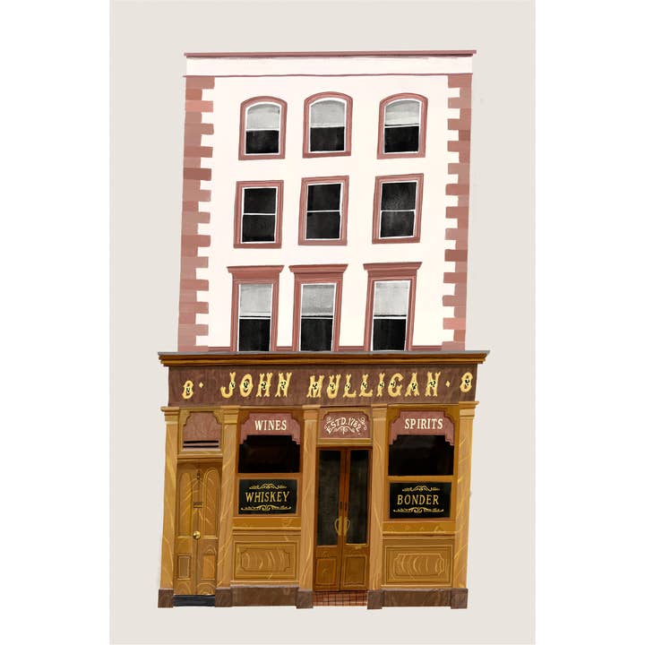 Conor Langton Art - Wholesale Art Print - Mulligans Pub, Dublin, Ireland, Art Print