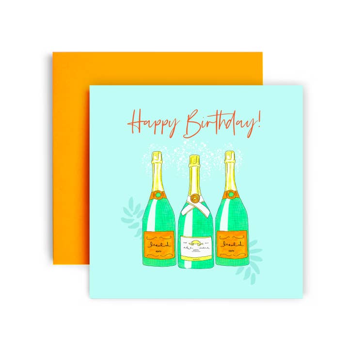 Birthday Card for Her Friend Female - Champagne for wholesale by Huxters