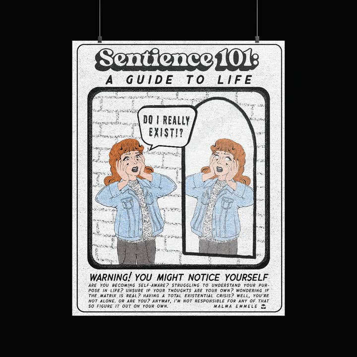 Sentience 101 Print for wholesale by Shop Malma