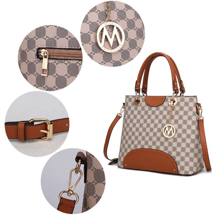 MKF Collection - Wholesale Top Handle Bag - Women's - Gabriella Handbag with Wallet Crossover Women by Mia K.