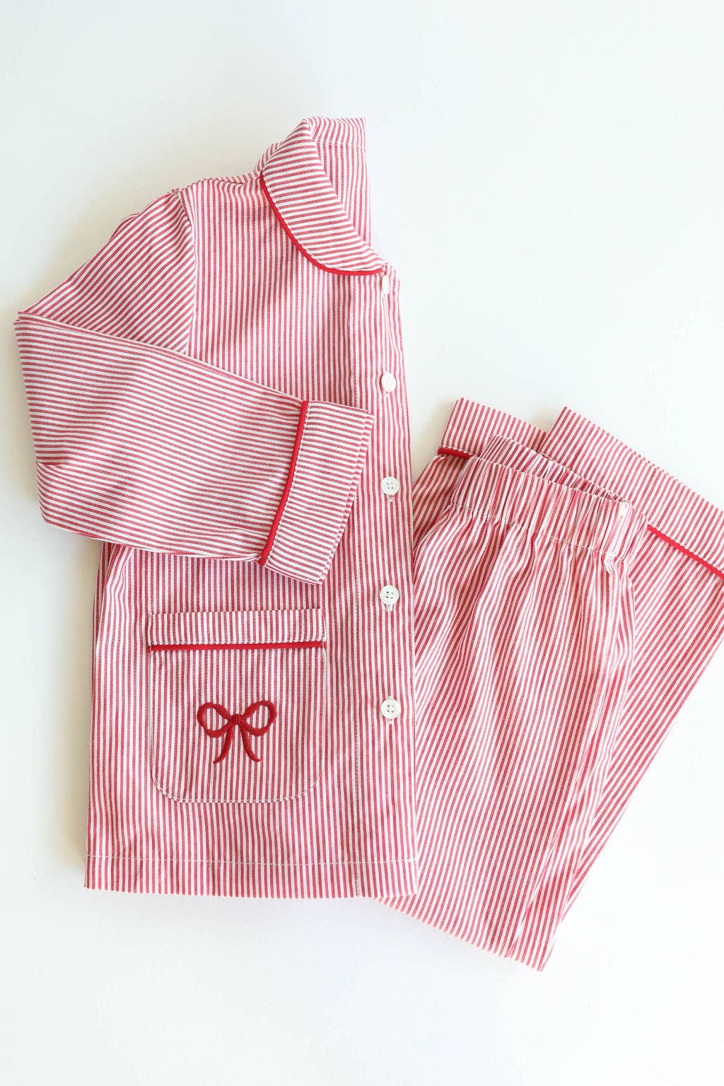 Petite Moss - Wholesale Sleepwear Set - Kids - Joyeux Noël Pajama Set wtih Bow8