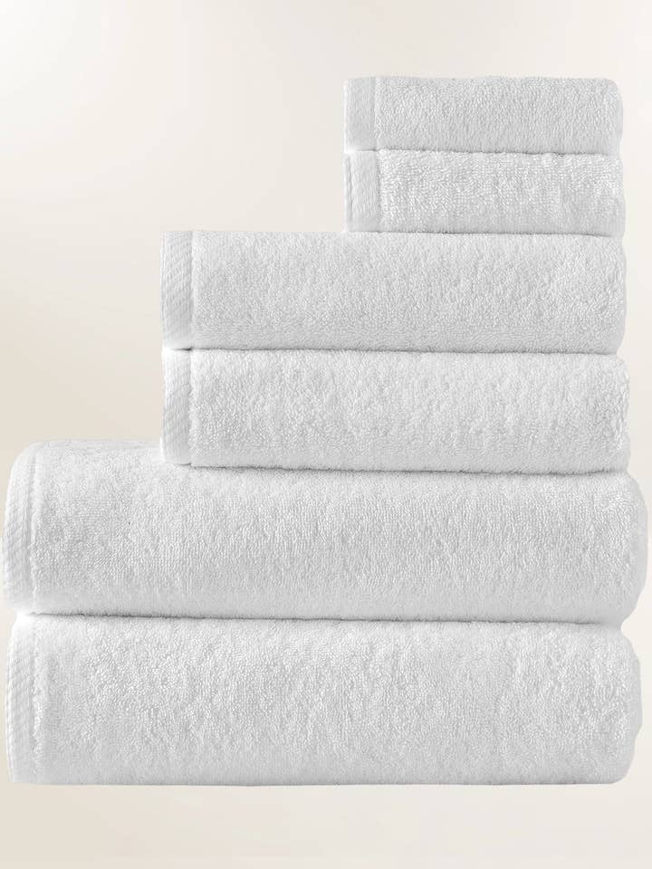 Sofya Complete Bath Towel Bundle (6 Pieces) for wholesale by Globaltex Fine Linens