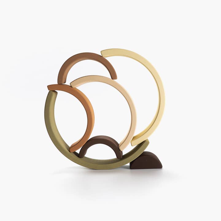 SABO concept - Vente Jouet en bois – enfant - Arche à jouets en bois arc-en-ciel en bois, cadeau pour enfant1