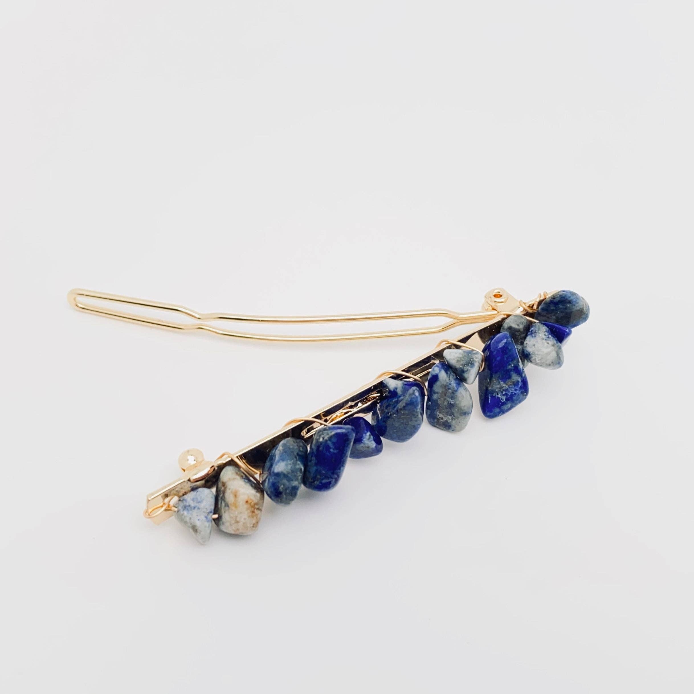 Mio Queena – Alfinete de cabelo por atacado – Presilha para cabelo feminina com cristais de pedra natural8